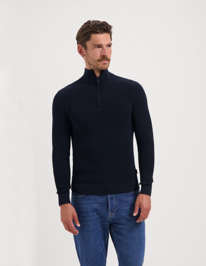 Afbeelding van DOMINIC 240906 80003 Dark Navy  - Heren Trui -  Saint Steve